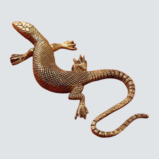 decorative brass lizard