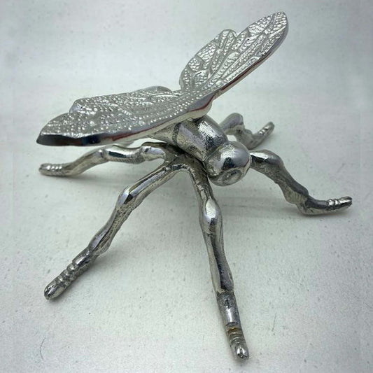 Antique silver metal dragonfly