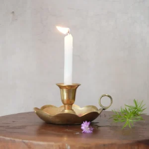 brass candle holder with beautiful enamel work