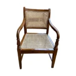 Teak wood rattan chair