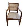 Teak wood rattan chair