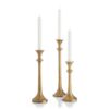 candle stands in brass