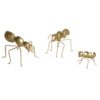 Decorative metal ant sculptures in set of 3