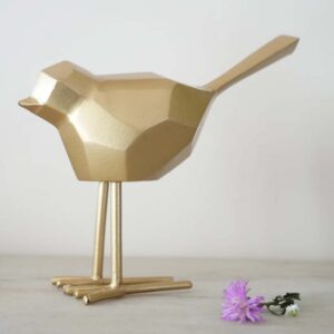 bird in a brass finish