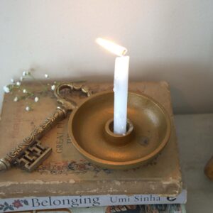 Brass minimal candle holder