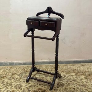 teak wood valet clothes stand