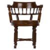 Antique home office chair in teak wood