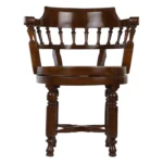 Antique home office chair in teak wood