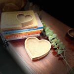 Handcrafted heart shaped Mango Wood bowl