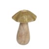 Wooden mushrooms with metal