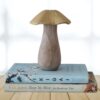 Mushroom artifact made of wood and metal